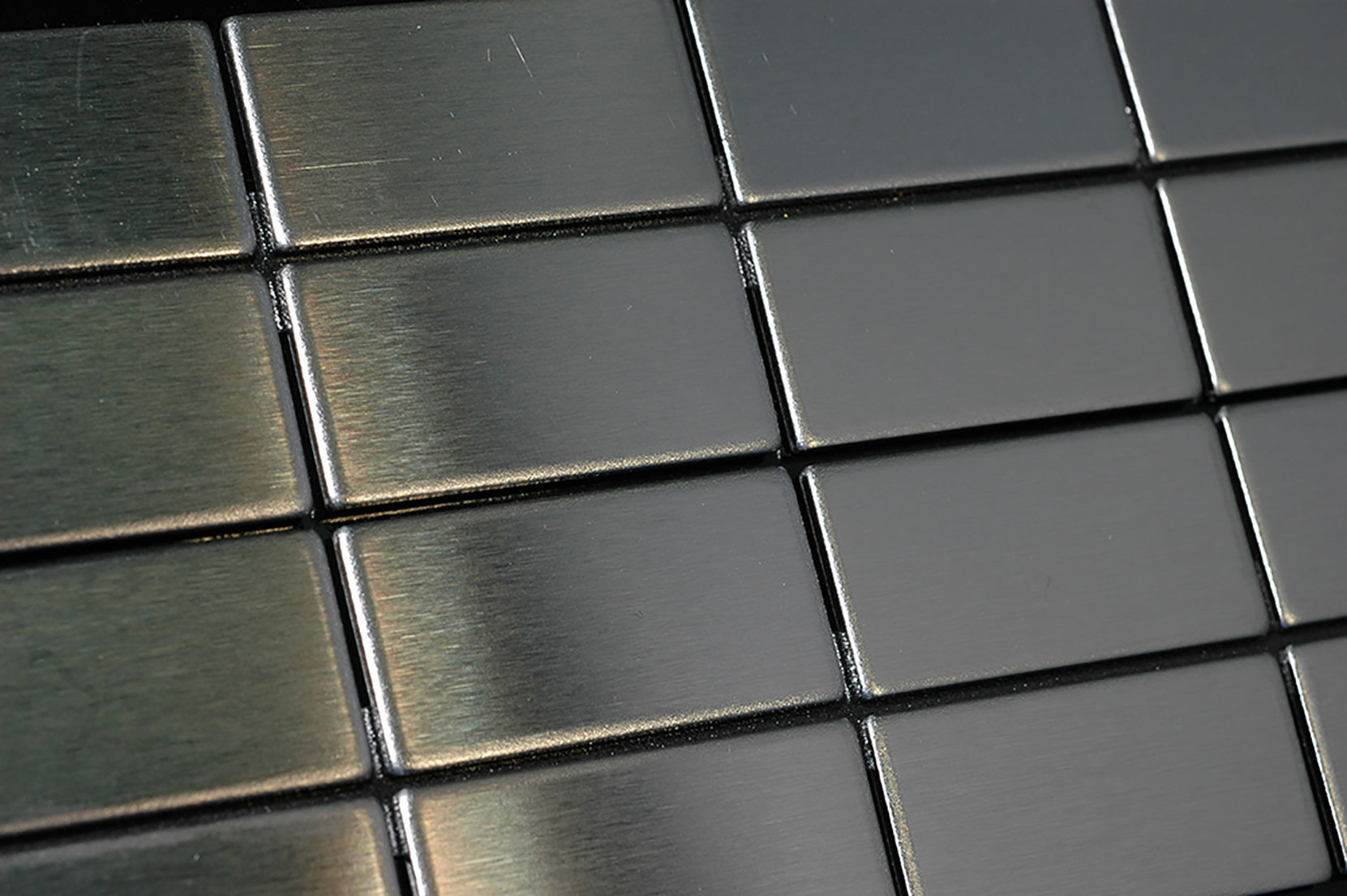 BAUHAUS Stainless Steel Brushed Tiles