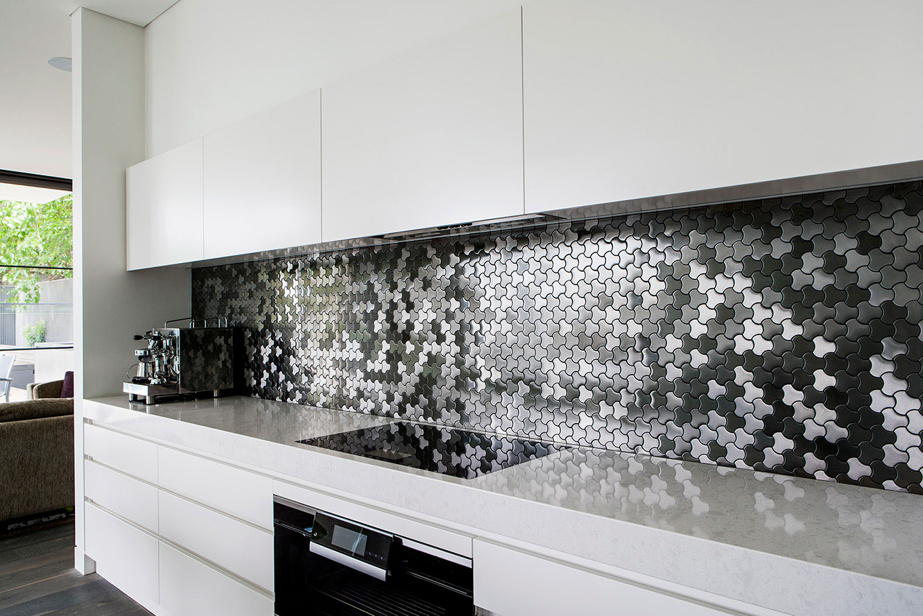 UBIQUITY Stainless Steel Brushed Tiles