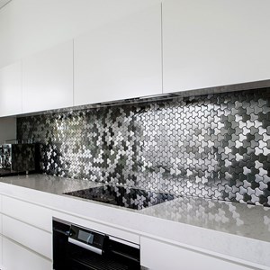 UBIQUITY Stainless Steel Brushed Tiles