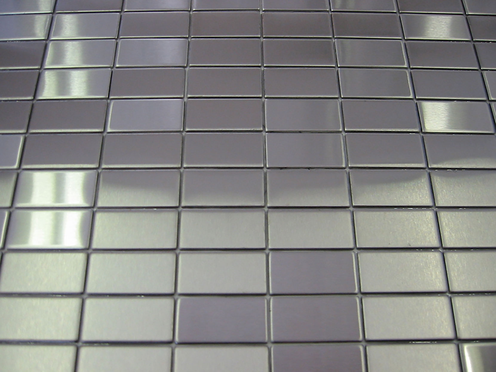 BAUHAUS Stainless Steel Brushed Tiles