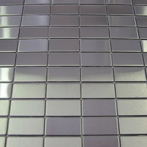BAUHAUS Stainless Steel Brushed Tiles