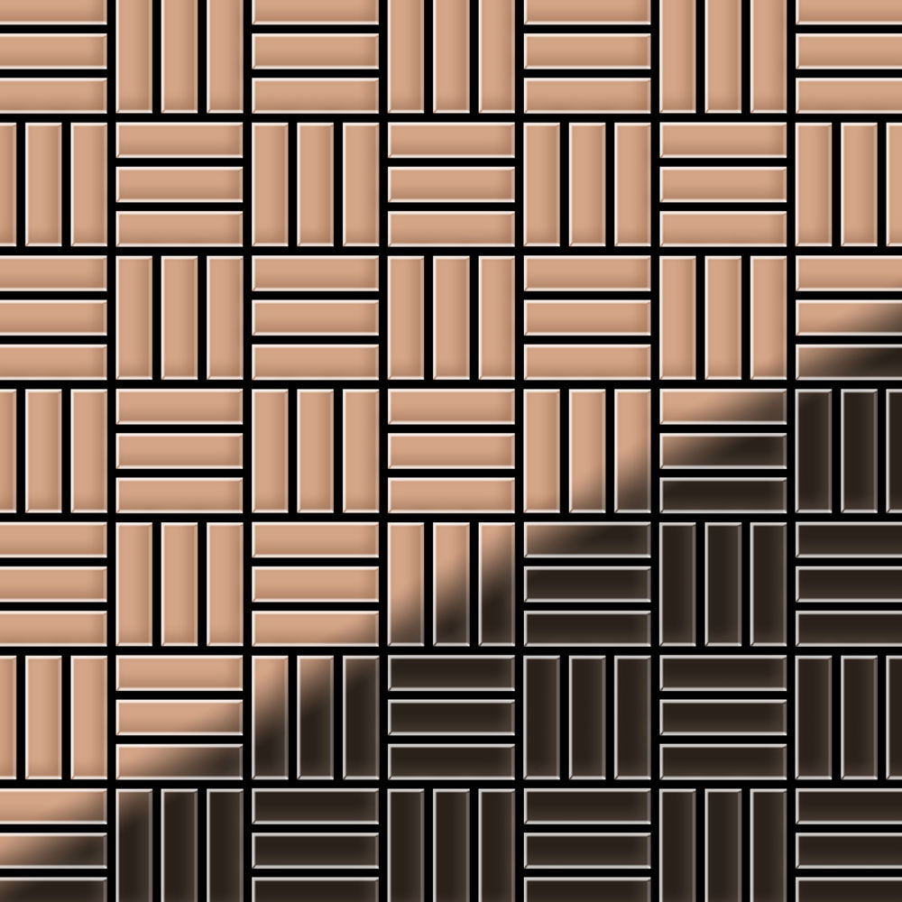 BASKETWEAVE Copper Tiles