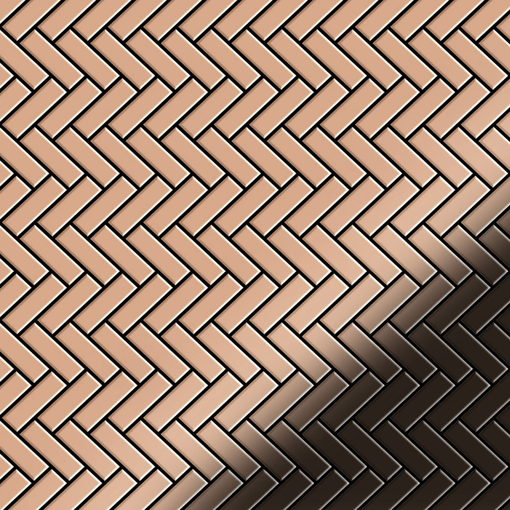 HERRINGBONE Copper Tiles